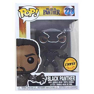 Imagem de Funko Pop! Marvel: Pantera Negra - Boneco de vinil com variação de perseguição de Black Panther Masked (embalado com capa protetora Pop Box)