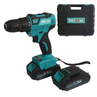 Imagem de Parafusadeira Furadeira 21V Com 2 Baterias 2Ah Brushless