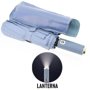 Imagem de Guarda Chuva Lanterna Automático Reforçado Proteção Solar - FP ELETRO,