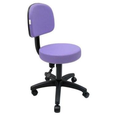Imagem de Cadeira Mocho Nice Flex Corano Roxo - Barão das Cadeiras