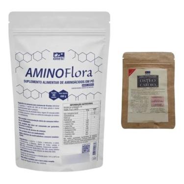 Imagem de AminoFlora Anew 450g + 01 Sachê Osteo Cardio 15 cáps