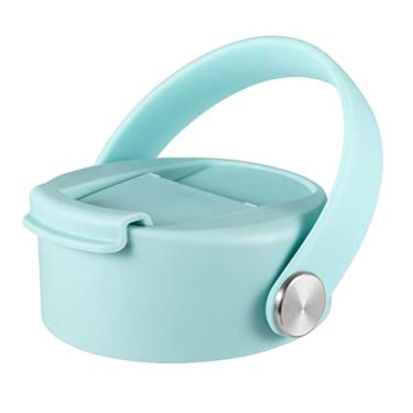 Imagem de Tampa flip para Hydro Flask boca larga 81 ml com alça flexível, tampa de café de substituição compatível com hydroflask, nalgene e mais marcas de garrafas de água Top boca larga 946 ml 1,18 l