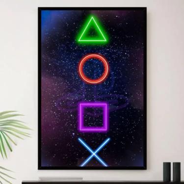 Imagem de Genérico, Quadro Botões Video Game Pro Player Decorativo A3 35x45cm