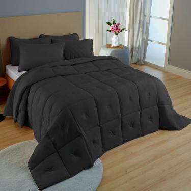 Imagem de Edredom Ultrasoft Diamond Toque De Plumas Appel Black - Solteiro