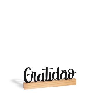 Imagem de Escultura Com Base De Mesa Gratidão