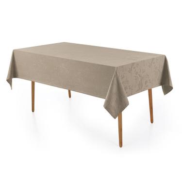 Imagem de Toalha De Mesa Kasrten Katherine 1,60mx2,70m Retangular 100% Algodão Taupe