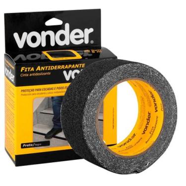 Imagem de Fita Antiderrapante 5m x 50mm Preta Area Interna Rampa Degrau Piso Esc