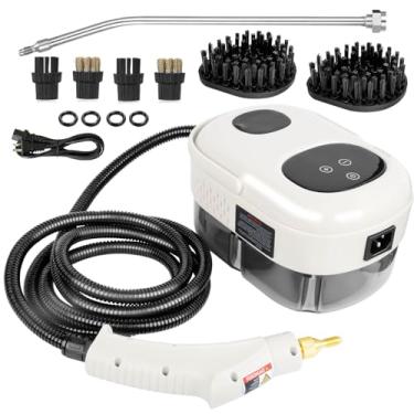 Imagem de HCCTWOOW Limpador A Vapor Portátil De 2500 W, Vaporizador Para Limpeza, Alta Pressão Com Aquecimento Rápido 15 Segundos (Branco - (Nova Versão))