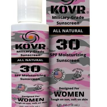 Imagem de Kovr Protetor Solar Mineral Orgânico Sunscreen Fps 30 - Loção Facial E Corporal Amiga Dos Recifes De Corais, Amplo Espectro Hidratante Uva/Uvb Tamanho Viagem, Sem Fragrância, 113 G