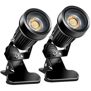 Imagem de FZWLE Holofotes Led Daylight 6000K, Luminárias De Encaixe 9 W Com Eficiência Energética, Cabo 1,8 M E Interruptor, Iluminação Branca Brilhante Ajustável Para Feiras, Workshops Mesas (Pacote 2)