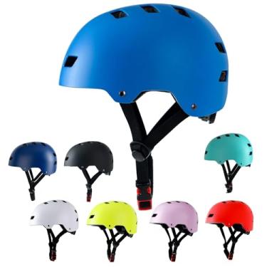Imagem de Bavilk Capacete De Bicicleta 3 Tamanhos Para Adolescentes, Crianças, Jovens E Adultos, Skate Ajustável, Multiesportivo, Bicicleta, Ciclismo, Scooter, Patins, Patins Em Linha, Meninas, Meninos, Mulhe
