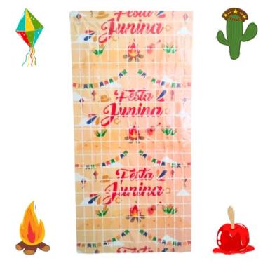 Imagem de Cortina Quadrada Festa Junina Decoração 2m x 1m