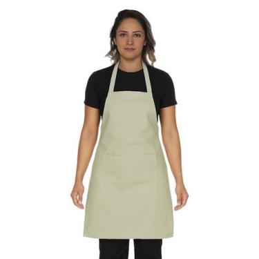 Imagem de Avental de cozinha com bolso - Demorgan Uniformes, Bege, UN