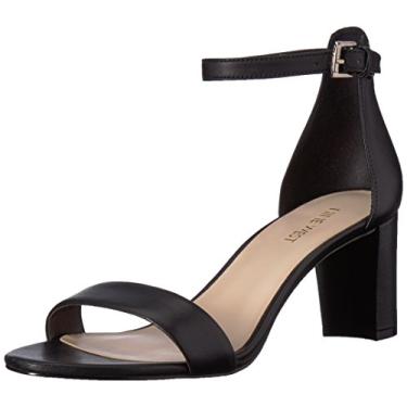 Imagem de Nine West Sandália feminina de salto Pruce, Couro preto, 40