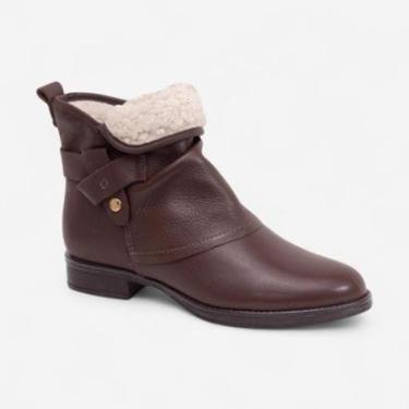 Imagem de Bota Bottero Cano Curto Couro Marrom-Feminino