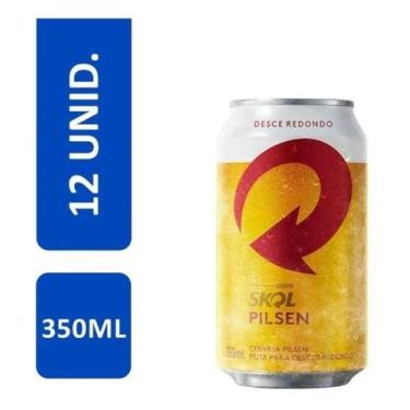 Imagem de Cerveja Skol Lata 350ml Pack Com 12unidades