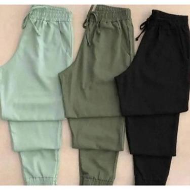 Imagem de calça feminina jogger bengaline moda estilo - filo modas, Rose, P