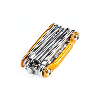 Imagem de 11 em 1 Multi -Função Bicicleta Ferramentas de Reparo de Bicicleta Kit Pocket Dobring Tool Chave de alta qualidade Pesado de serviço pesado para entusiastas de ciclismo Alumínio