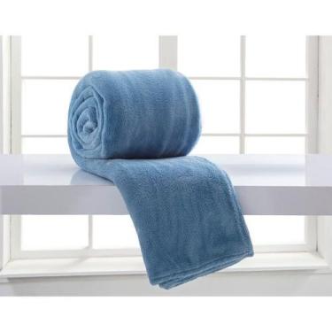 Imagem de Manta Microfibra Home Design Solteiro  2,00x1,50 m - CORTTEX, denim