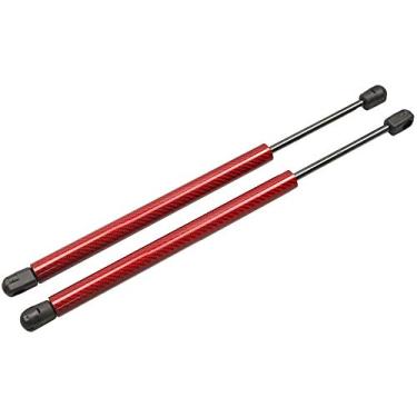 Imagem de Kedoukj Amortecedor de porta-malas traseiro amortecedor para Honda Element 2003-2011 Struts de fibra de carbono peças de carro acessórios presente 74820-SCV-A0 2 peças (fibra de carbono vermelho)