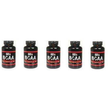 Imagem de Kit 5 Bcaa Ultra Concentrado 3000mg 120cápsulas - King Earth, Sem Sabo