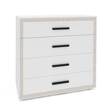 Imagem de Cômoda Valência 4 Gavetas Branca