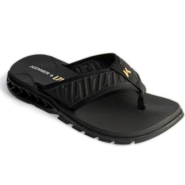 Imagem de Sandalia Kenner Chinelo Masculino Alta Frequência L7 Elite, Preto, 37