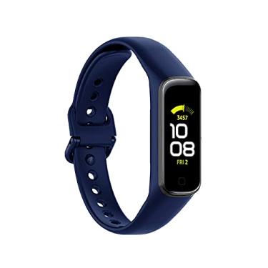 Imagem de Pulseiras de substituição compatíveis com Samsung Galaxy Fit 2 para homens e mulheres, pulseira de silicone ajustável, acessório clássico para Samsung Galaxy Fit2 R220 pequena grande