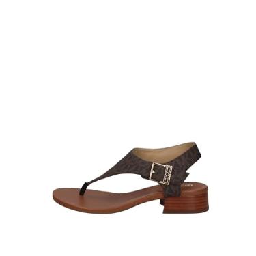 Imagem de Michael Kors Sandália rasteira feminina Robyn Flex, Marrom, 9