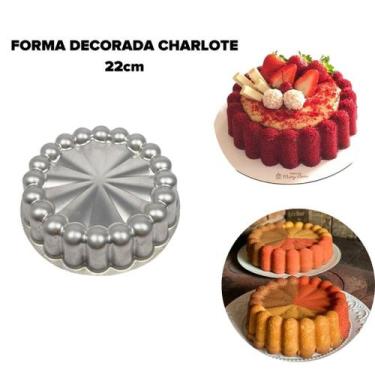 Imagem de Forma Bolo Pudim Charlorte Decorada 22x6 cm Caparroz
