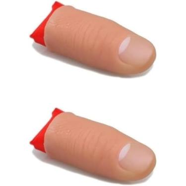 Imagem de Yxinjy 2Pcs Thumb Tip Magic Tricks Fake Thumb Tip Silk Vanish Magic Disappearing Silk Magic Trick Gimmick Magician Accessory and Practical Jokes Magic Tricks Making Objects Appear Disappear