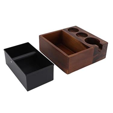 Imagem de AYNEFY Titular de Cafetador Durável Portafilter de Madeira Stand para Acessórios para Cafés de Cozinha Em Casa