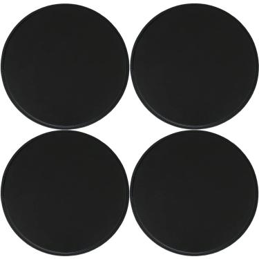 Imagem de Almofada De Cadeira De Couro Redonda Almofadas De Banco Impermeáveis 2/4 Pacotes Almofada De Assento Antiderrapante Almofadas De Cadeira De Cozinha De Jantar, Black, 40cm*4packs