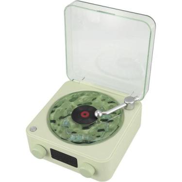 Imagem de Caixa de Som Vitrola Toca Disco Vinil Bluetooth Cartao Tf USB Recarreg