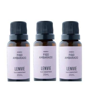 Imagem de Kit 3 Óleo Concentrado Aromático Figo Ambarado Frutal Lenvie 20ml