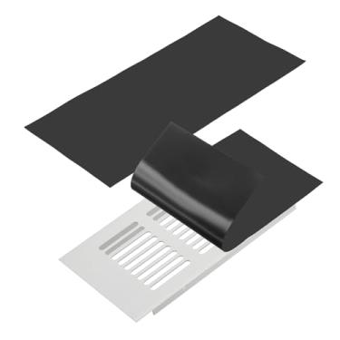 Imagem de PATIKIL Capa de ventilação magnética de 30 cm x 14 cm, 2 peças de capa de registro de ar de parede de chão bloqueador de ventilação magnética para forno de lareira HVAC RV doméstico, preto