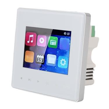 Imagem de Zopsc Amplificador de Parede Bluetooth Inteligente Com Tela de Toque de 2,8in HD, Rádio FM, Controle do Timer, áudio de Zona Múltipla para Alto -falantes de Teto, Saída 4x25W, Liga de