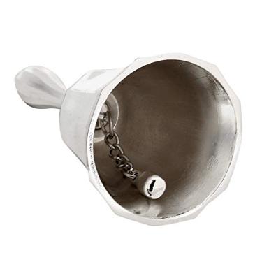 Imagem de KIMISS Sino de Mão de Liga de Zinco Vintage - Campainha de Sinal Clássico para Hotel, Aula e Serviço de Bar - Decoração de Artesanato de Metal