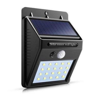 Imagem de Kit 2 Luminária Solar LED 10W Bateria Luz Recarregável Jardim - SolarL