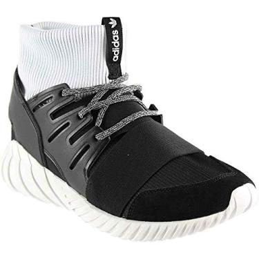 Imagem de adidas Men's Tubular Doom Core Black/Footwear White High-Top Fashion Sneaker - 9M