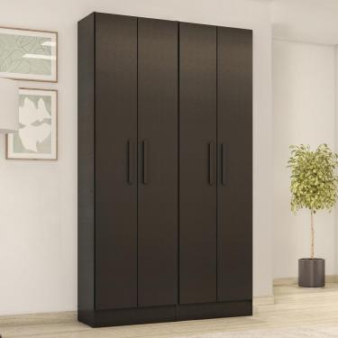 Imagem de Armario Multiuso Duplo Nt4045 Notável Móveis Preto Tx