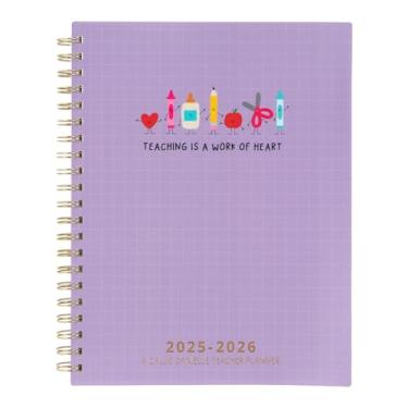 Imagem de Teaching is a Work of Heart Teacher Planner: 2025-2026 Ano Acadêmico - Callie Danielle - Agenda acadêmica - Semanal e Mensal com Desenhos Projetados à Mão