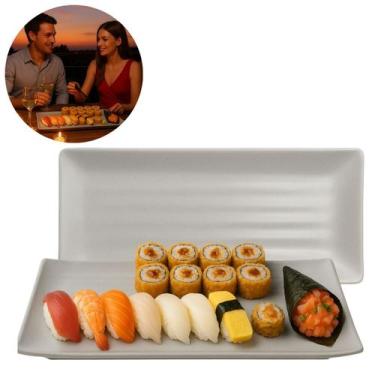 Imagem de Travessa P/ Servir 35cm Melamina Estilo Granilite Moderna - Lyor