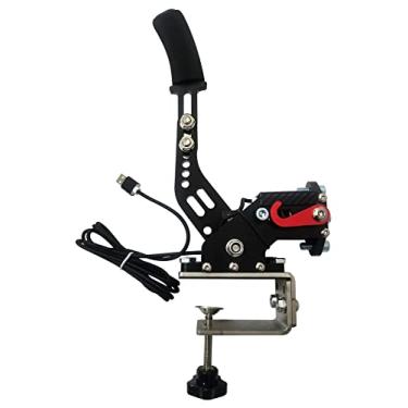 Imagem de Guil Vim 64 Bit USB PC Handbrake, Sim Handbrake PC Racing Game USB Handbrake for Logitech G27 G29 G920 G923 T248 T500 T300 PXN V10 Simulate Linear Handbrake（Only PC System (black)