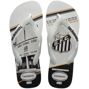 Imagem de Chinelo Havaianas Licenciado, Top Santos 39/0 Branco, Havaianas