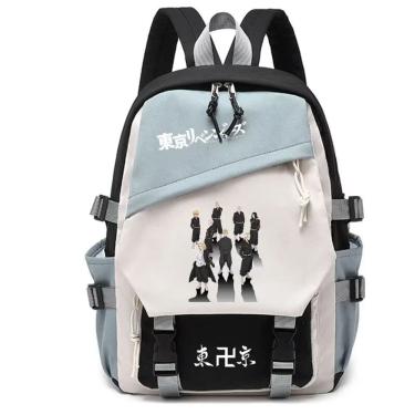 Imagem de Mochila Tokyo Revengers Causal Style com impressão digital em couro PU