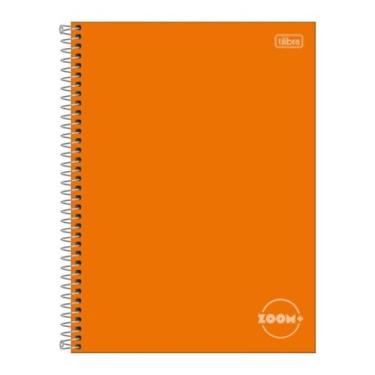 Imagem de Caderno Universitário Tilibra com 96 Folhas Pautadas Zoom Laranja Capa