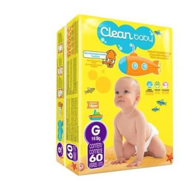 Imagem de Fralda Descartavel G Com 60Un Clean Baby