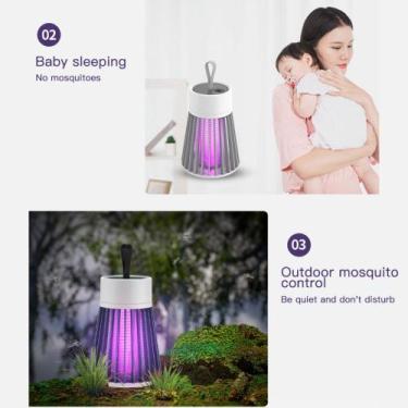 Imagem de Repelente Mata Insetos Led Uv com Choque Elétrico - no-brand