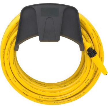 Imagem de Mangueira para jardim 1/2" amarela super flexível suporte com 30 metro